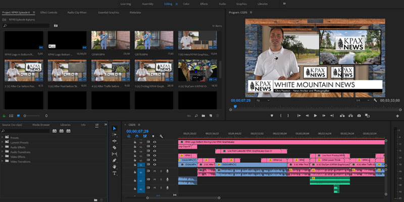 Advanced post-produciton editing