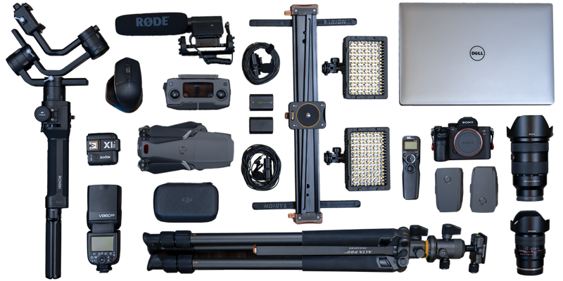 Professional camera equipment